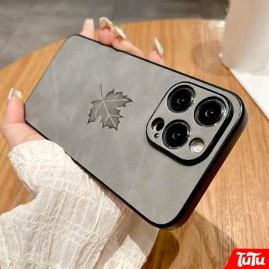 Ốp lưng da thật TuTu Luxury trọn gói cho iPhone 17/16/15/14/13/12/11 Pro Max Plus 16E, chống rơi, chống bụi, sang trọng 10