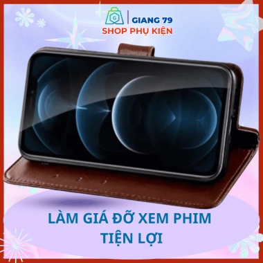 Ốp Lưng Da Ví Lật IPHONE Các Đời Máy - Hai Mặt Chất Lượng Cao, Khóa Nam Châm Sang Trọng, Tiện Dụng 58k 8
