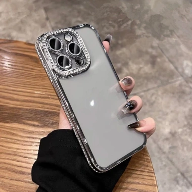 Ốp lưng điện thoại màu tím đậm bảo vệ toàn ống kính cho iPhone 16 15 14 13 12 11 Pro Max giá 154.440 VND