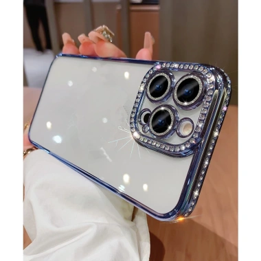 Ốp lưng điện thoại màu tím đậm bảo vệ toàn ống kính cho iPhone 16 15 14 13 12 11 Pro Max giá 154.440 VND