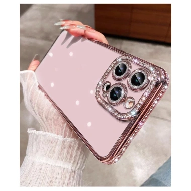 Ốp lưng điện thoại màu tím đậm bảo vệ toàn ống kính cho iPhone 16 15 14 13 12 11 Pro Max giá 154.440 VND