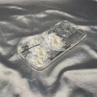 Ốp lưng hoa sen lãng mạn cho iPhone 7/XS Max – Trong suốt silicone, chống sốc, giá 54k