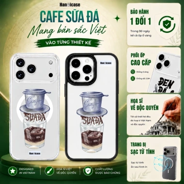 Ốp lưng iPhone 11-17 Hà Nội Case chống sốc, ố vàng Cafe Sữa Đá - Giá chỉ 139.300 VND