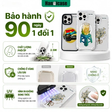 Ốp lưng iPhone 11-17 Hà Nội Case chống sốc, ố vàng Cafe Sữa Đá - Giá chỉ 139.300 VND