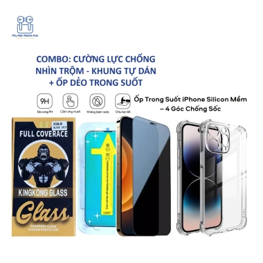Ốp Lưng iPhone 11 Trong Suốt Dẻo - Bảo Vệ Camera, Chống Sốc, Giá 12.900₫