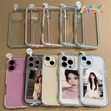 Ốp lưng iPhone 12‑16 Pro Max trong suốt, chống rơi, đa màu, chỉ 50.000₫