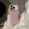 Ốp lưng iPhone 13 14 15 16 17 Pro Max màu cam sang trọng, lấp lánh, dễ thương, bảo vệ cao cấp 3