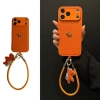Ốp Lưng iPhone 13‑17 Pro Max - TPU 3D Vàng Ngựa, Họa Tiết Đỏ Nâu Cam, Dây Xích Ngựa - 91.800₫ 2