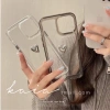 Ốp lưng iPhone 16/16 Pro Acrylic mạ bạc, hình trái tim trong suốt, tương thích iPhone 13/7/8/XR - Giá 30.400đ 6