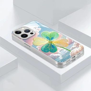 Ốp lưng iPhone 17 Pro Max và các iPhone - Vỏ kính cứng, dây đeo, màu Cỏ tháng 4, chống rơi, chống sốc - Giá 105.599₫