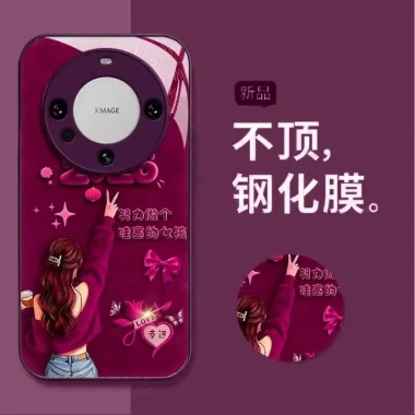 Ốp Lưng iPhone 17/16/15 Pro Max Tím Wow Wonderful Girl - Kính Cao Cấp, Chống Rơi 4