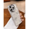 Ốp Lưng iPhone Bling Kim Cương Silicon – Bảo Vệ Sốc, Ngọc Trai Bướm cho iPhone 16/15/14 Plus/13 8