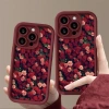 Ốp lưng iPhone bụi hoa hồng - Tương thích iPhone 16 Pro Max, 15, 14 Plus, 13, 12, 11, 7, XR, XS - Giá chỉ 36.000đ