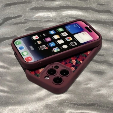 Ốp lưng iPhone bụi hoa hồng - Tương thích iPhone 16 Pro Max, 15, 14 Plus, 13, 12, 11, 7, XR, XS - Giá chỉ 36.000đ