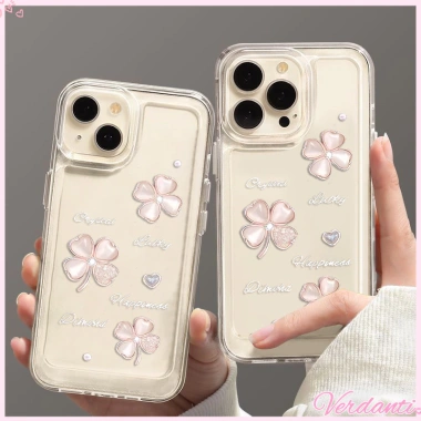 Ốp Lưng iPhone Cỏ Bốn Lá May Mắn Trong Suốt Mềm Mại Giá 9.900đ Cho iPhone 11‑16, Pro Max, X, XR, XS Max, 7‑8 Plus
