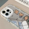 Ốp Lưng iPhone đa model kèm gương trang điểm Ins Busy Day Kitten giảm giá 20% 5