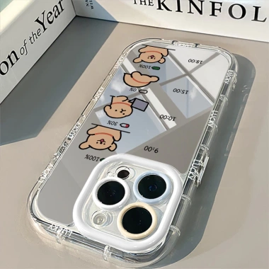 Ốp Lưng iPhone đa model kèm gương trang điểm Ins Busy Day Kitten giảm giá 20%