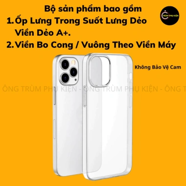 Ốp Lưng iPhone Dẻo Trong Suốt A+ - Bảo Vệ Tối Ưu, Giá Chỉ 14.500₫
