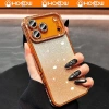 Ốp lưng iPhone đính đá lấp lánh kèm kính bảo vệ camera, tương thích iPhone 12-17 Pro Max, Air - Giá 88.800 VND