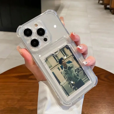 Ốp Lưng iPhone Đựng Ảnh và Thẻ Cao Cấp, Chống Sốc, Bảo Vệ Camera - Tương Thích 7/8/X/XS/11/12/13/14/15/16/17 Plus/Pro/Max
