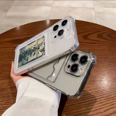 Ốp Lưng iPhone Đựng Ảnh và Thẻ Cao Cấp, Chống Sốc, Bảo Vệ Camera - Tương Thích 7/8/X/XS/11/12/13/14/15/16/17 Plus/Pro/Max