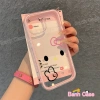 Ốp lưng iPhone Hello Kitty màu hồng silicone TPU mềm cho iPhone 17/16/15/14/13/12/11 Pro Max - Giá chỉ 29.900₫