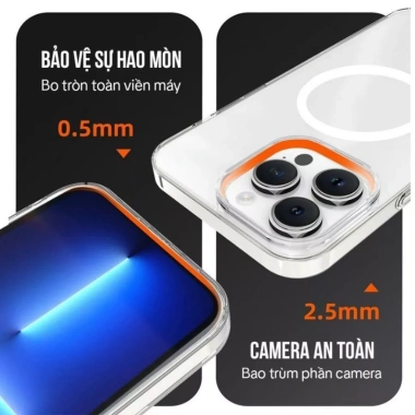 Ốp Lưng iPhone hỗ trợ sạc không dây cho 13‑17 Pro Max, 13, 12, 11 - Giá chỉ 32.970₫ 6
