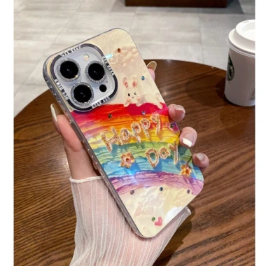 Ốp Lưng iPhone Hoa Sơn Dầu Dễ Thương cho XS Max, 11‑17 Pro Max, Plus, Air - Giá chỉ 71.000 VND 5