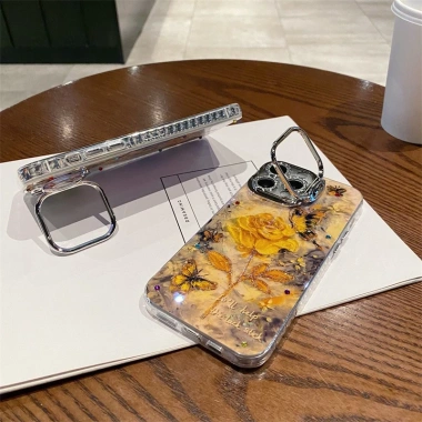 Ốp Lưng iPhone Hoa Sơn Dầu Dễ Thương cho XS Max, 11‑17 Pro Max, Plus, Air - Giá chỉ 71.000 VND 8