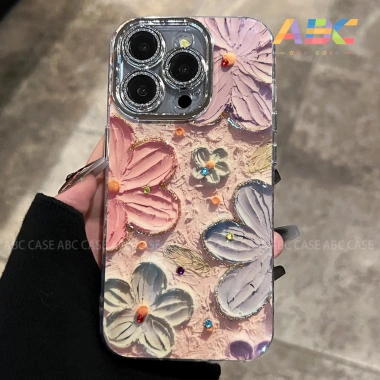 Ốp lưng iPhone họa tiết hoa sơn dầu bảo vệ ống kính - Giá 50.000, tương thích 15‑14‑13‑12‑11 Pro Max XR 8 Plus 6 Ốp lưng iPhone họa tiết hoa sơn dầu bảo vệ ống kính - Giá 50.000, tương thích 15‑14‑13‑12‑11 Pro Max XR 8 Plus 6