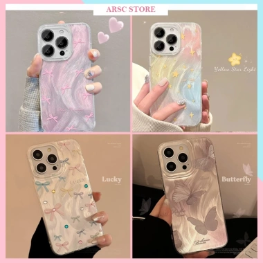 Ốp Lưng iPhone Hoạ Tiết Lông Vũ 7 Màu – Lưng Cứng Viền Mềm Chống Sóc Cho iPhone 11‑17