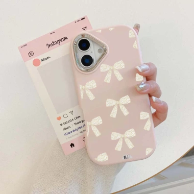 Ốp lưng iPhone Nơ trắng TPU – Chống sốc, tương thích iPhone 16‑15‑14‑13‑12‑11 Pro/Promax/7/8 Plus/X/XR/XS Max/SE – Giá 26.900₫ 8