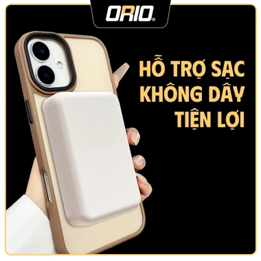 Ốp Lưng iPhone ORIO TS-72 Nhám Chống Vân Tay Sạc Không Dây Chống Sốc 4 Góc 50.000