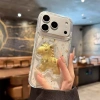 Ốp lưng iPhone phong thủy 2.025 Ngựa vàng + túi tiền vàng 3D – Dây đeo – iPhone 11‑17 8