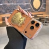 Ốp lưng iPhone phong thủy 2.025 Ngựa vàng + túi tiền vàng 3D – Dây đeo – iPhone 11‑17 9