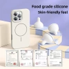 Ốp lưng iPhone silicon mềm mờ, chống vân tay, dây đeo từ tính, chống sốc Lanyar cho iPhone 16/15/14/13 Pro Max màu hồng 6