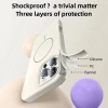 Ốp lưng iPhone silicon mềm mờ, chống vân tay, dây đeo từ tính, chống sốc Lanyar cho iPhone 16/15/14/13 Pro Max màu hồng 8