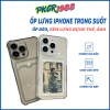 Ốp Lung iPhone Silicon Trong Suốt Ngăn Ví ATM iPhone 6 đến 16 Pro Max Giá 9.798₫