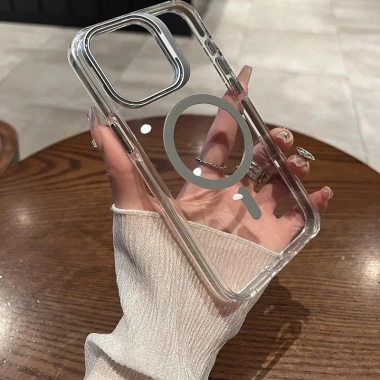 Ốp lưng iPhone trong suốt chất lượng cao, tinh thể băng, tương thích iPhone 17/16/15/14/13/12 Pro Max - Giá ưu đãi 287.500₫