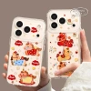 Ốp Lưng iPhone Trong Suốt Hình Ngựa Hoạt Hình Nhiều Màu, Tương Thích Từ iPhone 7 Đến 15 Pro Max Giá Ưu Đãi