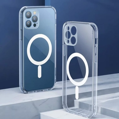 Ốp lưng iPhone trong suốt từ tính, hỗ trợ sạc nhanh không dây cho iPhone 11-17 Pro Max, XR, XS, 7-8 Plus 28.000₫
