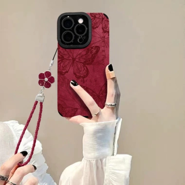 Ốp Lưng iPhone Trung Hoa Bướm Dây Xích Da, Silicon Lộn, Chống Sốc, Tương Thích 16 Pro Max, 15, 14, 13, 12, 11, X, XS, XR, XSMAX, 7P, 8P 2 Ốp Lưng iPhone Trung Hoa Bướm Dây Xích Da, Silicon Lộn, Chống Sốc, Tương Thích 16 Pro Max, 15, 14, 13, 12, 11, X, XS, XR, XSMAX, 7P, 8P 2