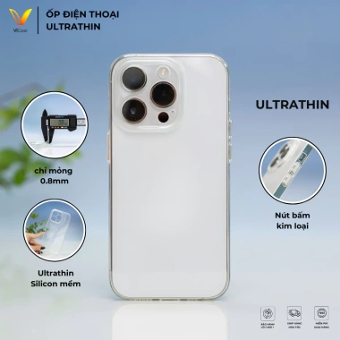 Ốp Lưng iPhone ULTRATHIN Siêu Mỏng Siêu Nhẹ Trong Suốt - Giá chỉ 55.000₫ 4