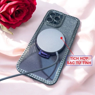 Ốp lưng iPhone Zing lưng cứng viền gương soi - Giá đỡ sạc từ tính, chỉ 58.800đ 9