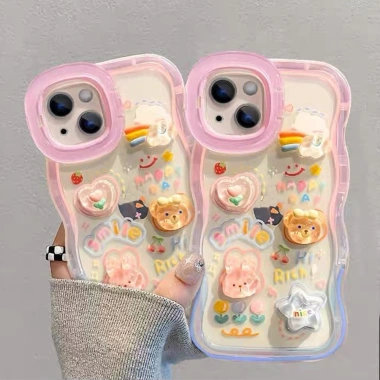 Ốp Lưng Lập Thể Tulip Duffy Waves iPhone 17/16/15, Giá 79.000đ Bảo Vệ Chống Sốc 7