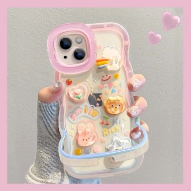 Ốp Lưng Lập Thể Tulip Duffy Waves iPhone 17/16/15, Giá 79.000đ Bảo Vệ Chống Sốc 10
