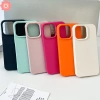 Ốp Lưng Macaron Sang Trọng Cảm Giác Da Màu Trơn Cho iPhone 12/13/14/15 Pro Max XR XS Air Plus Chống Sốc Mềm Dễ Dàng
