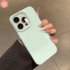 Ốp Lưng Macaron Sang Trọng Cảm Giác Da Màu Trơn Cho iPhone 12/13/14/15 Pro Max XR XS Air Plus Chống Sốc Mềm Dễ Dàng 3