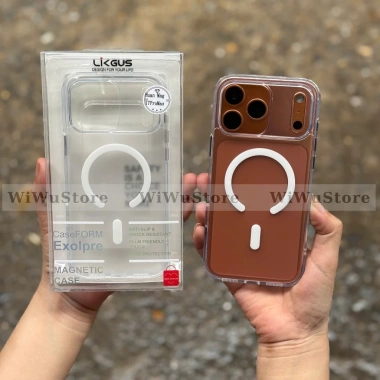Ốp lưng nhám Magnetic chính hãng Likgus cho iPhone 17 ProMax và 15 Pro, chống ố, chống vân tay, hỗ trợ sạc không dây, chỉ 98.000₫