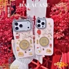 Ốp Lưng Nhũ Hồng Camera Kitty Charm Động Xoay Cành Đào Trắng Giá chỉ 137.000₫ 3
